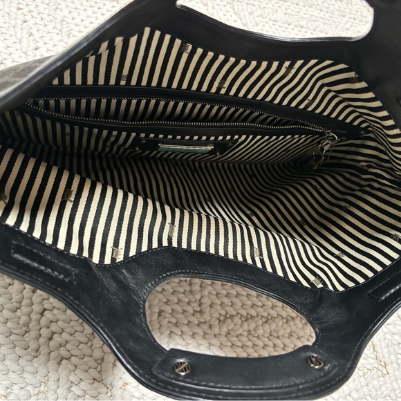 L.A.M.B. GWEN STEFANI Signature Foldover Clutch Leather HandBag Clutch Purse - Picture 10 of 13